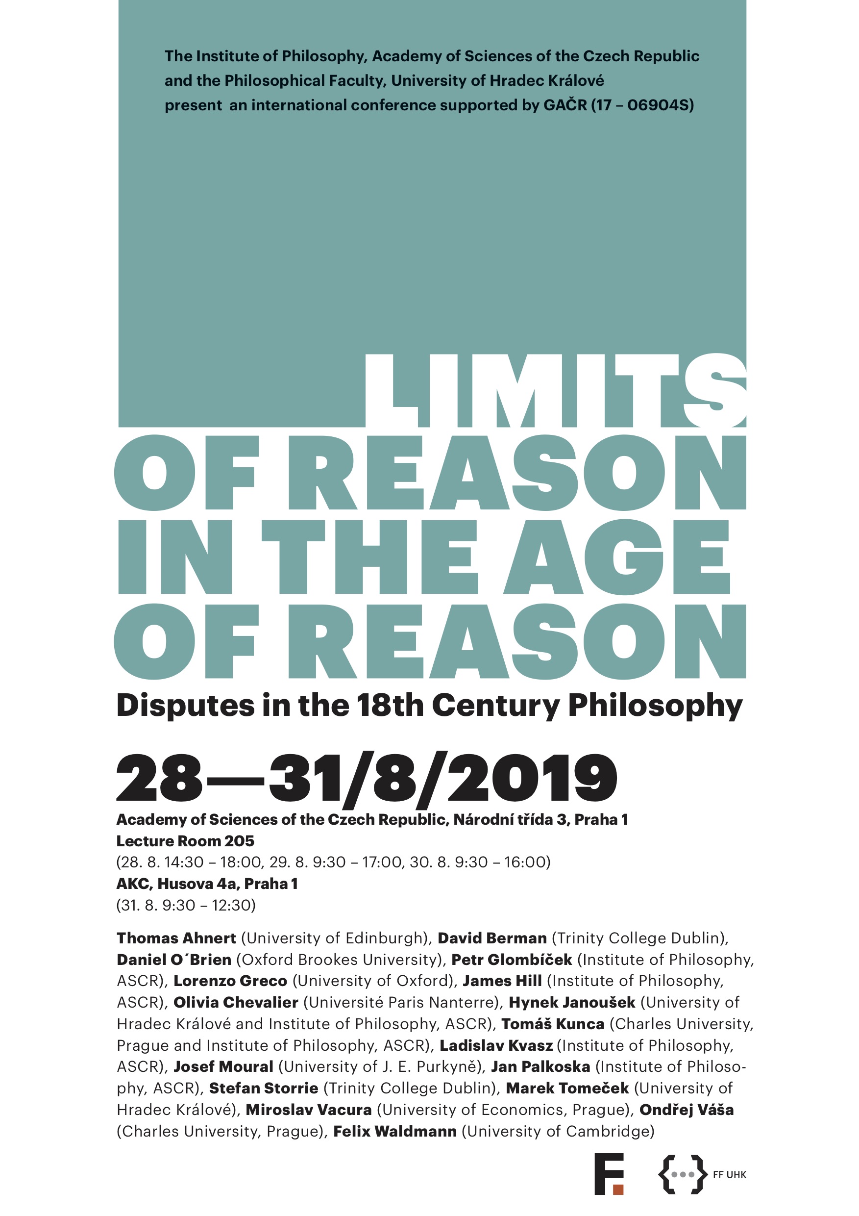 Poster Limits of Reason 2019